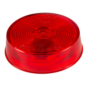 Grote 45812-5 Round 12v Clearance Marker Light With Optic Lens - 2.5", Red (retail Packaging) - 45812-5