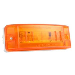 Grote 47163-3 Supernova Sealed Turtleback Ii Led Clearance Marker Light With Optic Lens And Male Pin (pc Rated) - Amber (bulk Packaging) - 47163-3