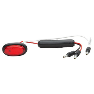 Grote 49382-3 Dual Intensity Micronova Led Clearance Marker Light With Grommet - Red (bulk Packaging) - 49382-3