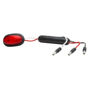 Grote 49372 Dual Intensity Slim-line Micronova Led Clearance Marker Light With Grommet - Red - 49372