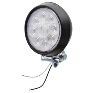Grote 63561 Round Utility Spot Light With Rubber Housing - 4", Hardwire, Black Housing - 63561