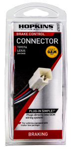 Hopkins 47815t Plug-in Simple Brake Control Connectorâ For Toyota (2003-2010) - 47815T Hopkins 47815t Plug-in Simple Brake Control Connectorâ For Toyota (2003-2010) - 47815T