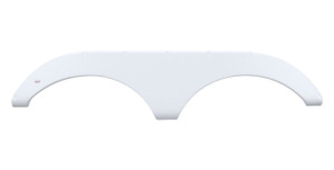 Icon 01804 Tandem Axle Fender Skirt Fs1804 For Pilgrim - Polar White - 1804