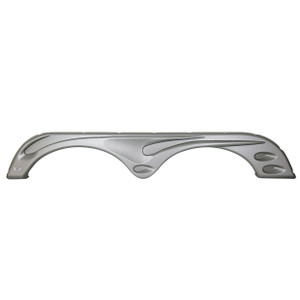 Icon 14313 Tandem Axle Fender Skirt Fs4313 For Forest River - Metallic Silver (lh) - 14313