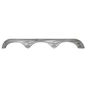 Icon 14103 Triple Axle Fender Skirt Fs4103 For Forest River - Metallic Silver (lh) - 14103