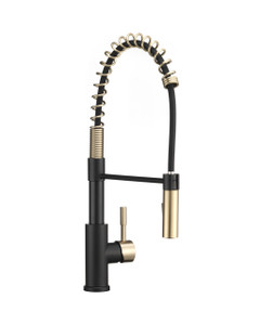 Dura Faucet Df-mk504slk-mbmg Coil Spring Pull-down Rv Kitchen Faucet - Matte Black/matte Gold - DF-MK504SLK-MBMG Dura Faucet Df-mk504slk-mbmg Coil Spring Pull-down Rv Kitchen Faucet - Matte Black/matte Gold - DF-MK504SLK-MBMG