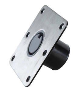 Forestar Industries 380077-ssecs 7" Square Base For Posipost 2-3/8" Keyed Removable Pedestal - Ss Plate, Satin, Msec Bottom - 380077-SSECS Forestar Industries 380077-ssecs 7" Square Base For Posipost 2-3/8" Keyed Removable Pedestal - Ss Plate, Satin, Msec Bottom - 380077-SSECS