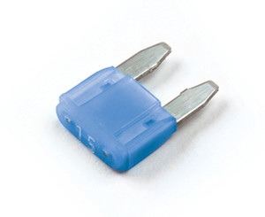 Grote 82-anm-i-15a Miniature Blade Fuse - 15 Amp, Blue, 2-pack, Led Indicator - 82-ANM-I-15A
