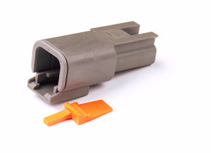 Grote 84-2485 Deutsch Dtm Series Housing And Wedgelocks - 2-way Male Receptacle - 84-2485