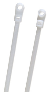 Grote 83-6116 Nylon Cable Ties - Screw Mount, 100 Pack, White - 83-6116