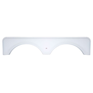Icon 00420 Tandem Axle Fender Skirt Fs671 - Polar White - 420