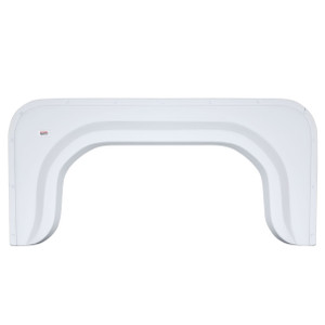 Icon 00396 Single Axle Fender Skirt Fs340 - Polar White - 396