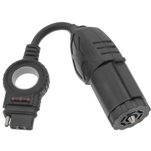 Pollak 7wb-116qcv 7-blade Ergonomic Vehicle To 4-way Flat Trailer Adapter With Led Tester - 7WB-116QCV
