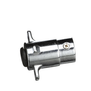 Pollak 4p-102v 4-pole Round Trailer End With Chrome Plug - 4P-102V Pollak 4p-102v 4-pole Round Trailer End With Chrome Plug - 4P-102V