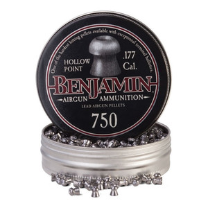 Benjamin .177cal Hollow Point Lead Pellets - 7.9 Grain (750 Count) - 14020 Benjamin .177cal Hollow Point Lead Pellets - 7.9 Grain (750 Count) - 14020