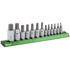 Titan Torx Bit Socket Set (13 Piece Set) - 16122 Titan Torx Bit Socket Set (13 Piece Set) - 16122