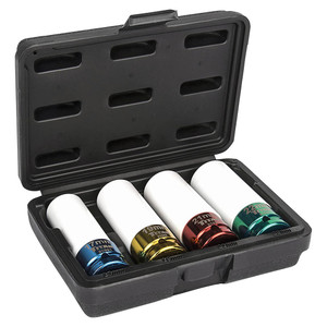 Titan Tool 4 pc 1/2 in Drive Non-Marring Lug Nut Socket - 21095 Titan Tool 4 pc 1/2 in Drive Non-Marring Lug Nut Socket - 21095