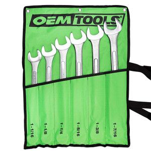 OEM Tools 6 Pc. SAE Jumbo Wrench Set - 22100 OEM Tools 6 Pc. SAE Jumbo Wrench Set - 22100