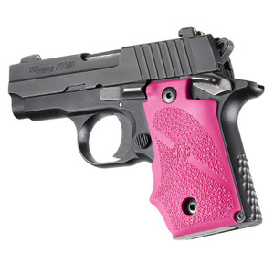 Hogue SIG Sauer P238 Rubber Grip with Finger Grooves (Pink) - 38007 Hogue SIG Sauer P238 Rubber Grip with Finger Grooves (Pink) - 38007