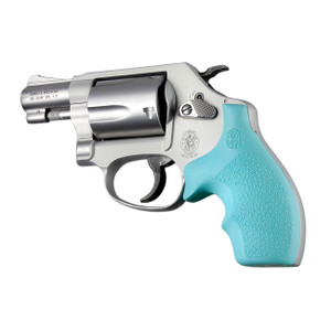 Hogue S&W J-Frame Round Butt Rubber Bantam Style Grip (Aqua) - 61004