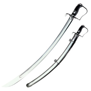 COLD STEEL 1796 Light Cavalry Saber 33" Carbon Steel Blade with Steel Scabbard - CS-88SS COLD STEEL 1796 Light Cavalry Saber 33" Carbon Steel Blade with Steel Scabbard - CS-88SS