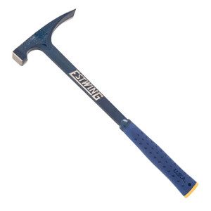 Estwing 22 oz. Smooth Face Bricklayer Hammer - Blue Shock Reduction Grip - E6-22BLCL Estwing 22 oz. Smooth Face Bricklayer Hammer - Blue Shock Reduction Grip - E6-22BLCL