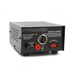 Pyramid 5 Amp DC Power Supply with Lighter Plug - PS9KX Pyramid 5 Amp DC Power Supply with Lighter Plug - PS9KX