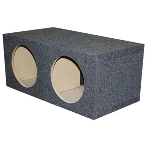Dual 15" Sealed Heavy Duty Square Empty Woofer Box - QMPSQ15E