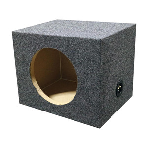 QPower Single 10" Heavy Duty Sealed Empty Woofer Box - QSMPSQ10E QPower Single 10" Heavy Duty Sealed Empty Woofer Box - QSMPSQ10E
