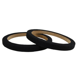 Nippon 8" Wood Speaker ring with black carpet Sold in Pairs - RING-08CBK