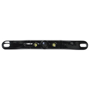 Boyo Short-Bar License Plate CMOS Color Camera Black Finish with Built in LED lights - VTL422CLS