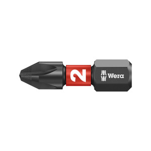 Wera Diamond Coated Impaktor Phillips Long bit: PH #2 Bit x 50mm 1/4" Drive - Wera Diamond Coated Impaktor Phillips Long bit: PH #2 Bit x 50mm 1/4" Drive -