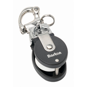 Barton Marine Size 2 Snatch Block w/Stainless Snap Shackle - 35mm Sheave - 90301 Barton Marine Size 2 Snatch Block w/Stainless Snap Shackle - 35mm Sheave - 90301