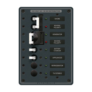 Blue Sea 8567 AC Toggle Source Selector (230V) - 2 Sources + 4 Positions - 8567 Blue Sea 8567 AC Toggle Source Selector (230V) - 2 Sources + 4 Positions - 8567
