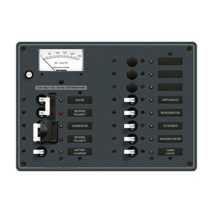 Blue Sea 8562 AC Toggle Source Selector (230V) - 2 Sources + 9 Positions - 8562 Blue Sea 8562 AC Toggle Source Selector (230V) - 2 Sources + 9 Positions - 8562