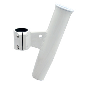 C.E. Smith Aluminum Vertical Clamp-On Rod Holder 1-2/3" OD White Powdercoat w/Sleeve - 53726 C.E. Smith Aluminum Vertical Clamp-On Rod Holder 1-2/3" OD White Powdercoat w/Sleeve - 53726