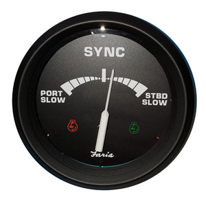 Faria 4" Gauge Engine Synchronizer f/Dual Engines Gas Diesel - 32807 Faria 4" Gauge Engine Synchronizer f/Dual Engines Gas Diesel - 32807
