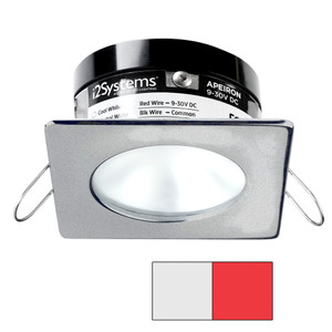 i2Systems Apeiron PRO A503 - 3W Spring Mount Light - Square/Round - Cool White Red - Brushed Nickel Finish - A503-42AAG-H i2Systems Apeiron PRO A503 - 3W Spring Mount Light - Square/Round - Cool White Red - Brushed Nickel Finish - A503-42AAG-H