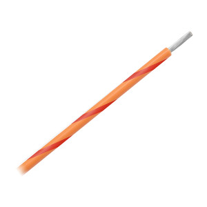 Pacer 14 AWG Gauge Striped Marine Wire 500' Spool - Orange w/Red Stripe - WUL14OR-2-500