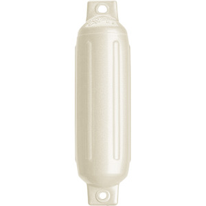 Polyform G-1 Twin Eye Fender 3.5" x 12.8" - Metallic White - G-1-METALLIC WHITE