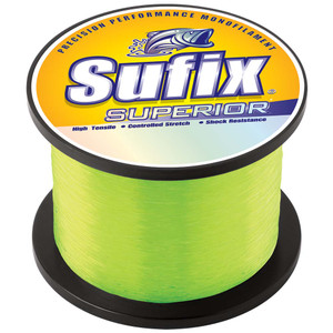 Sufix Superior Hi-Vis Yellow Monofilament - 100lb - 2405 yds - 650-300
