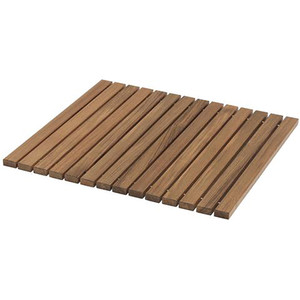 Whitecap Roll-Up Shower Mat - Teak - 63108