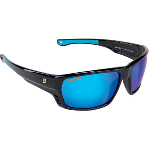 Seachoice 98800 "Reef Rider" Polarized Sunglasses, Frame: Shiny Black, Lens: Blue Mirror - YP120409000000