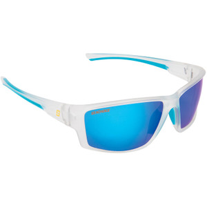 Seachoice 98807 "Seaspray" Polarized Sunglasses, Frame: Matte Clear, Lens: Blue Mirror - A182272000000