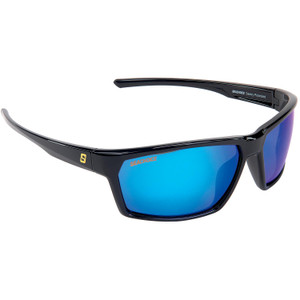 Seachoice 98810 "Sentry" Polarized Sunglasses, Frame: Shiny Black, Lens: Blue Mirror - YPA84038007000