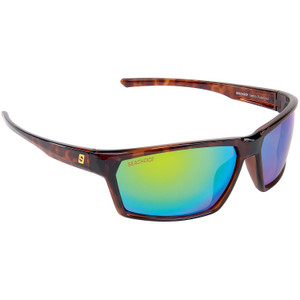 Seachoice 98811 "Sentry" Polarized Sunglasses, Frame: Shiny Tortoise, Lens: Green Mirror - YPA84038007000