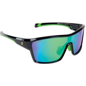 Seachoice 98818 "Nautilus" Polarized Sunglasses, Frame: Shiny Black, Lens: Green Mirror - YP120732000000