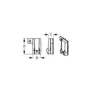 Sea-Dog 4253901 Water Resistant Clear Fuse Cover, A: 2-1/18" B: 9/16" C"3/8" - 425390-1