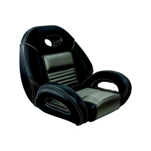 Springfield Marine 104094001 Pro Fishing Speed Seat, Charcoal/Black/Med. Gray - 1040940-01