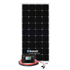 Go Power - Retreat: 100 Watt Solar Kit With Wi - RETREAT